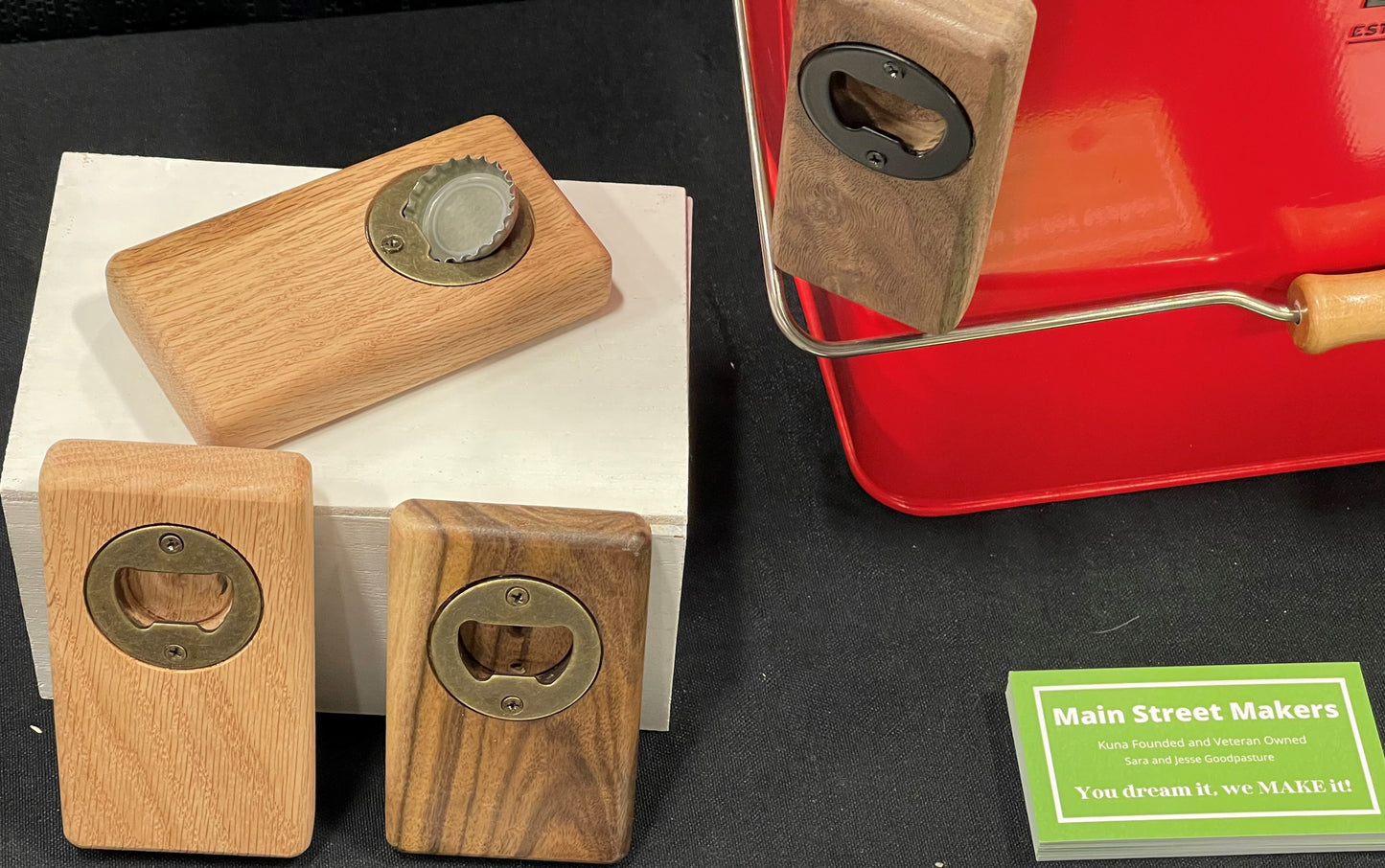 Magnetic Hardwood Bar Key